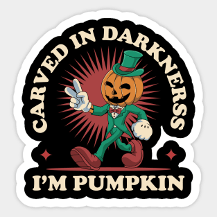 Cute Pumpkin Halloween Sticker